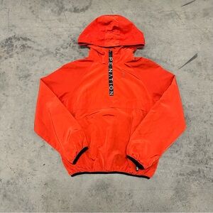 P.E. Nation Red Orange Anorak Jacket Womens Small